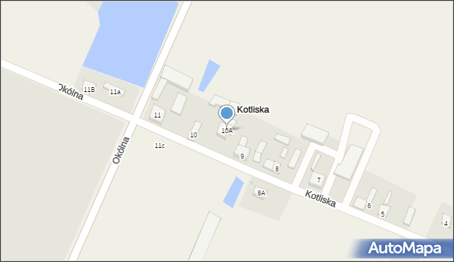 Kotliska, Kotliska, 10A, mapa Kotliska