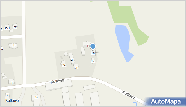 Kotłowo, Kotłowo, 1B, mapa Kotłowo