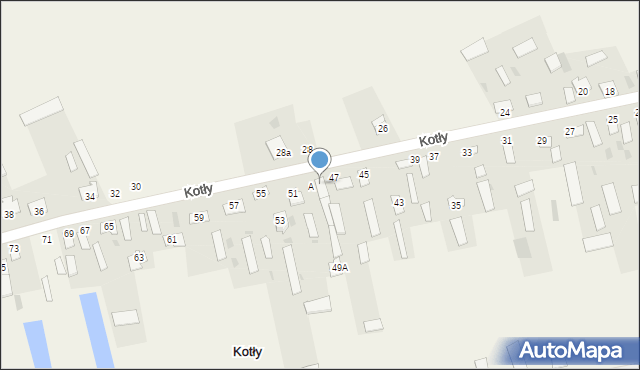 Kotły, Kotły, 49, mapa Kotły