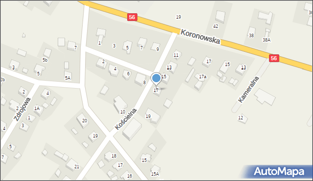 Kotomierz, Kościelna, 17, mapa Kotomierz