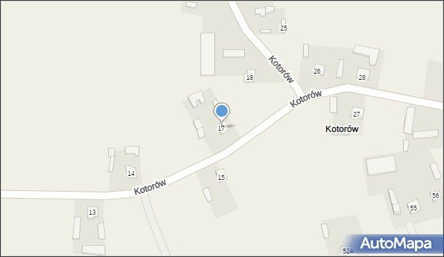 Kotorów, Kotorów, 17, mapa Kotorów