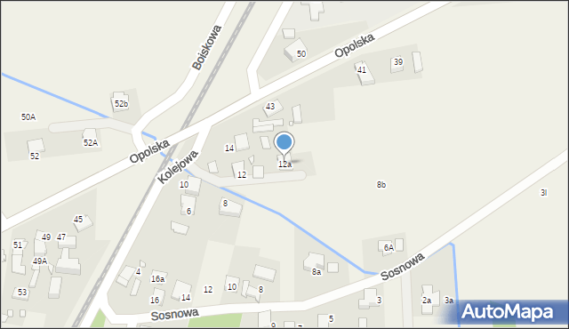 Kotórz Mały, Kolejowa, 12a, mapa Kotórz Mały