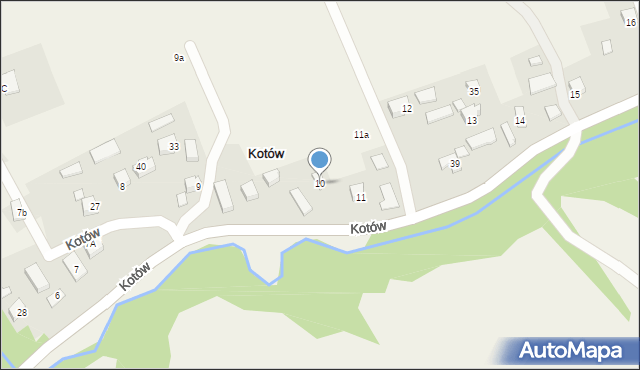 Kotów, Kotów, 10, mapa Kotów