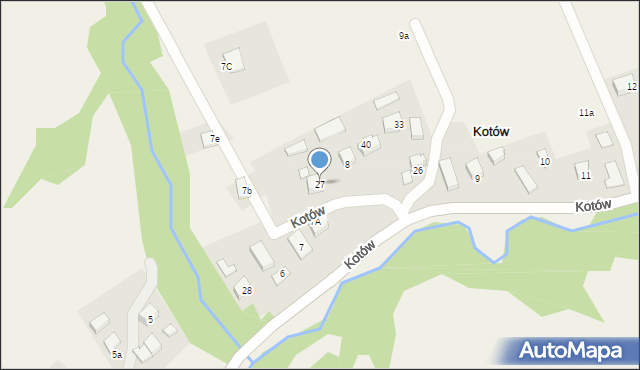 Kotów, Kotów, 27, mapa Kotów