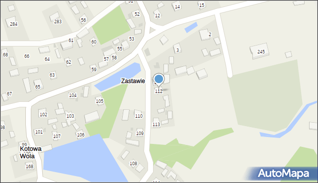 Kotowa Wola, Kotowa Wola, 112, mapa Kotowa Wola