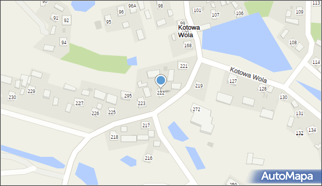 Kotowa Wola, Kotowa Wola, 222, mapa Kotowa Wola