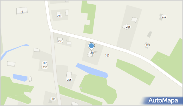 Kotowa Wola, Kotowa Wola, 288, mapa Kotowa Wola