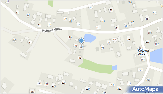 Kotowa Wola, Kotowa Wola, 92, mapa Kotowa Wola