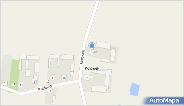 Kotówek, Kotówek, 1, mapa Kotówek