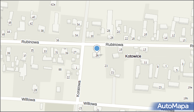 Kotowice, Kotowice, 33a, mapa Kotowice