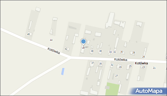 Kotówka, Kotówka, 40, mapa Kotówka