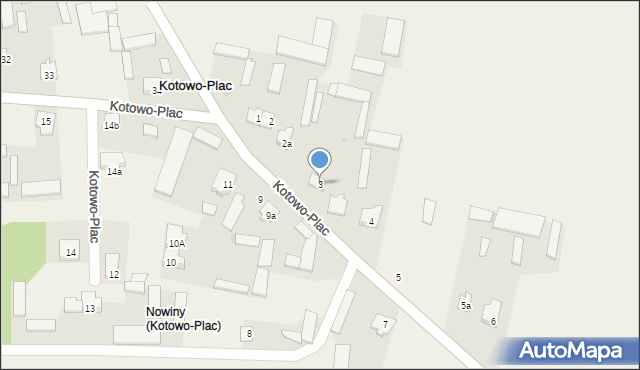 Kotowo-Plac, Kotowo-Plac, 3, mapa Kotowo-Plac
