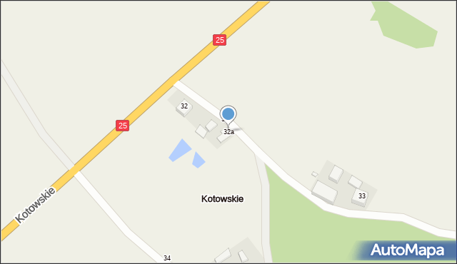 Kotowskie, Kotowskie, 32a, mapa Kotowskie