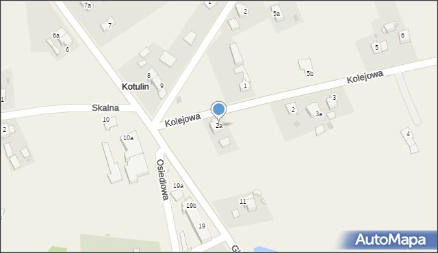 Kotulin, Kolejowa, 2a, mapa Kotulin