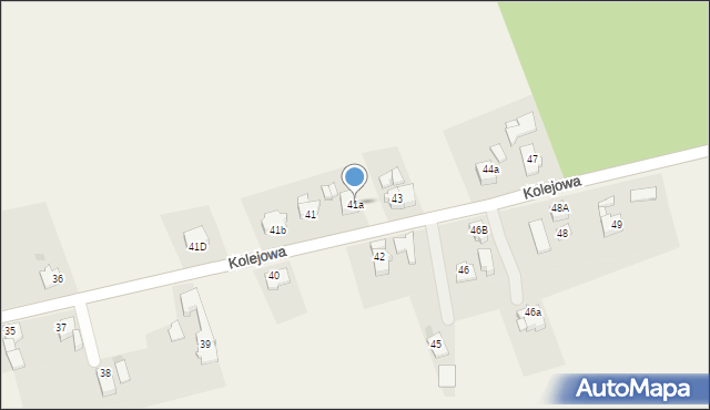 Kotulin, Kolejowa, 41a, mapa Kotulin