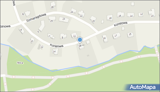 Kotuń, Koralowa, 16, mapa Kotuń