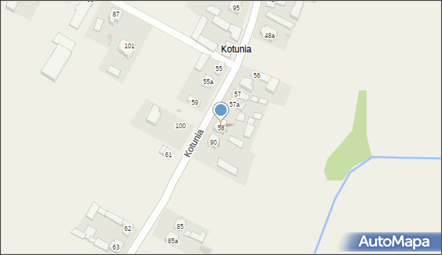 Kotunia, Kotunia, 58, mapa Kotunia
