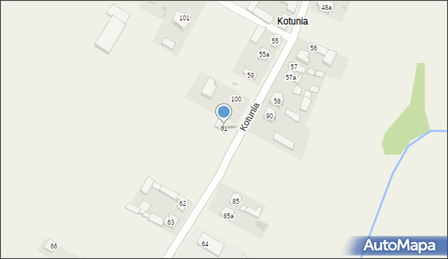 Kotunia, Kotunia, 61, mapa Kotunia