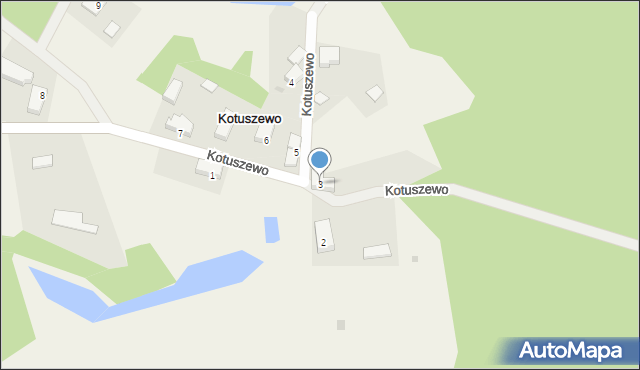 Kotuszewo, Kotuszewo, 3, mapa Kotuszewo
