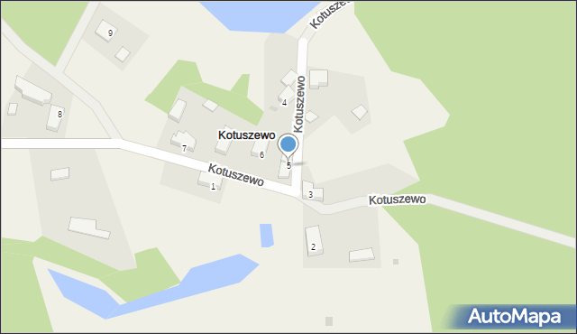 Kotuszewo, Kotuszewo, 5, mapa Kotuszewo