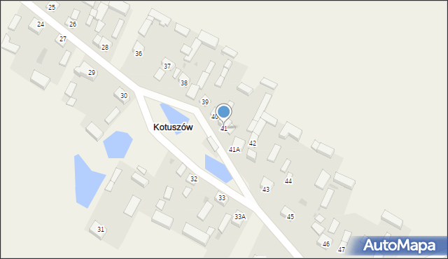 Kotuszów, Kotuszów, 41, mapa Kotuszów