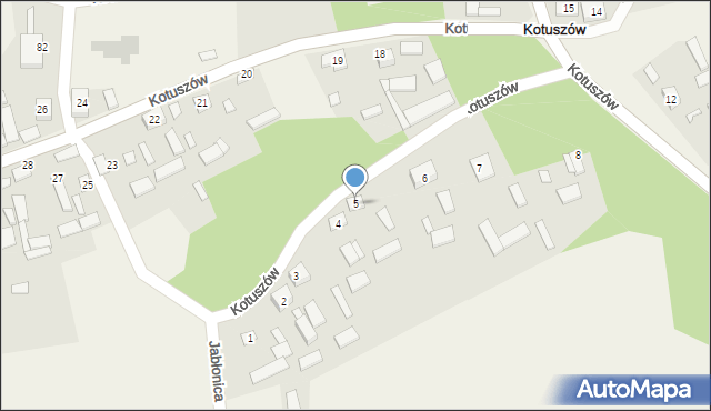 Kotuszów, Kotuszów, 5, mapa Kotuszów