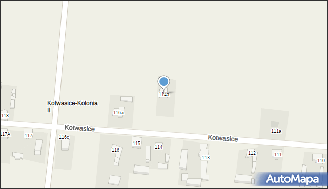 Kotwasice, Kotwasice, 114a, mapa Kotwasice