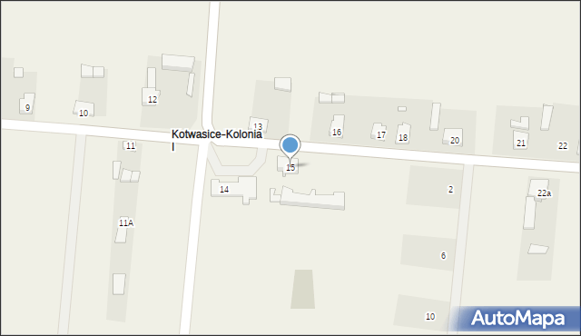 Kotwasice, Kotwasice, 15, mapa Kotwasice