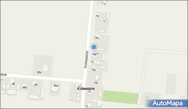 Kotwasice, Kotwasice, 74b, mapa Kotwasice