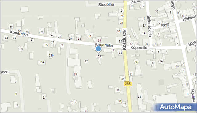 Kowal, Kopernika Mikołaja, 15A, mapa Kowal