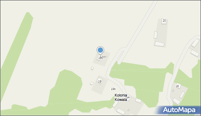 Kowala, Kowala, 19C, mapa Kowala