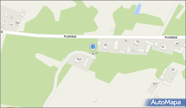 Kowala, Kowala, 54, mapa Kowala