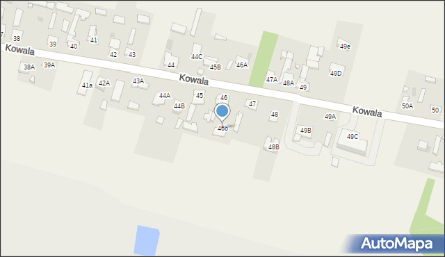 Kowala, Kowala, 46b, mapa Kowala