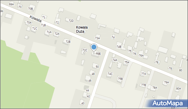 Kowala, Kowala, 72F, mapa Kowala