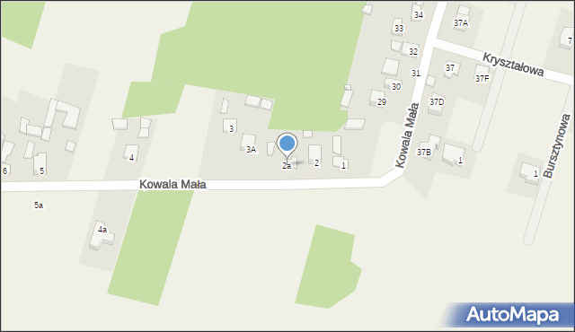 Kowala, Kowala Mała, 2a, mapa Kowala