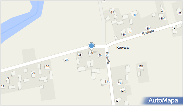 Kowala, Kowala, 30, mapa Kowala