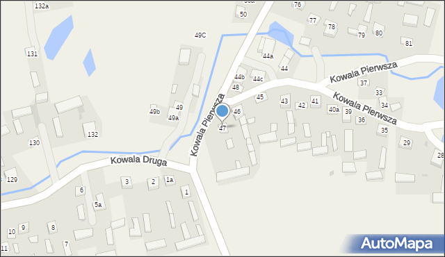 Kowala Pierwsza, Kowala Pierwsza, 47, mapa Kowala Pierwsza