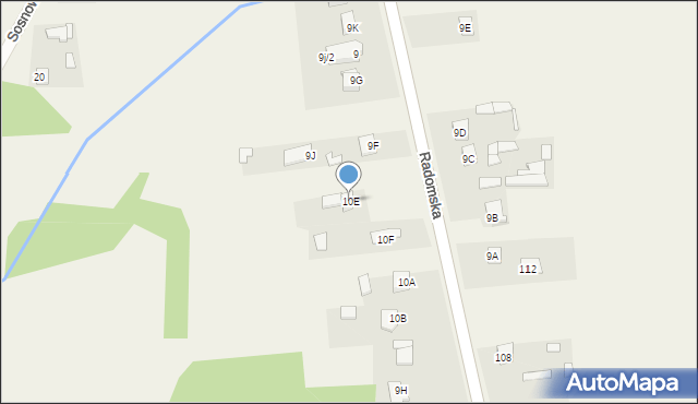 Kowala-Stępocina, Kowala-Kolonia, 10c, mapa Kowala-Stępocina