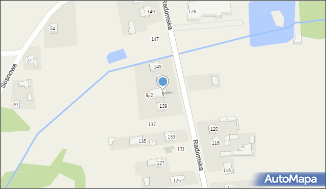 Kowala-Stępocina, Kowala-Kolonia, 9, mapa Kowala-Stępocina