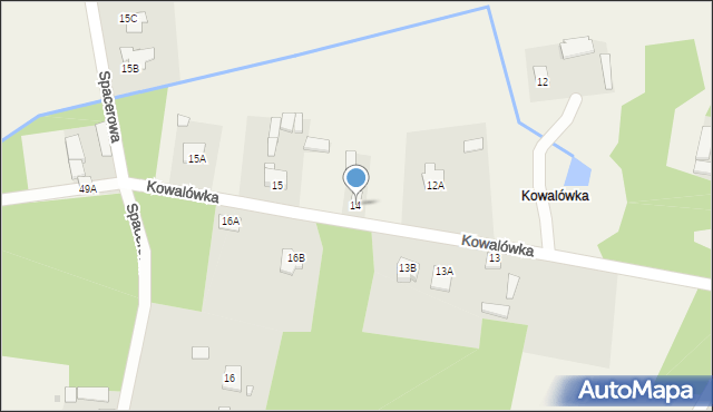 Kowala-Stępocina, Kowalówka, 14, mapa Kowala-Stępocina