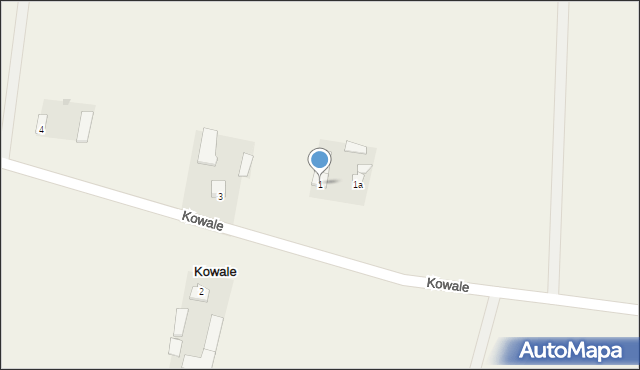 Kowale, Kowale, 1, mapa Kowale