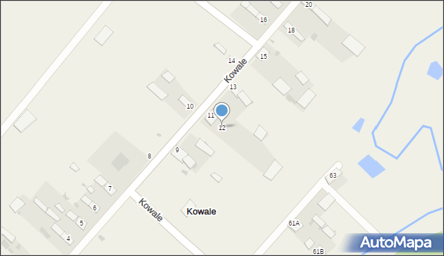 Kowale, Kowale, 12, mapa Kowale