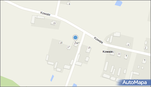 Kowale, Kowale, 17A, mapa Kowale