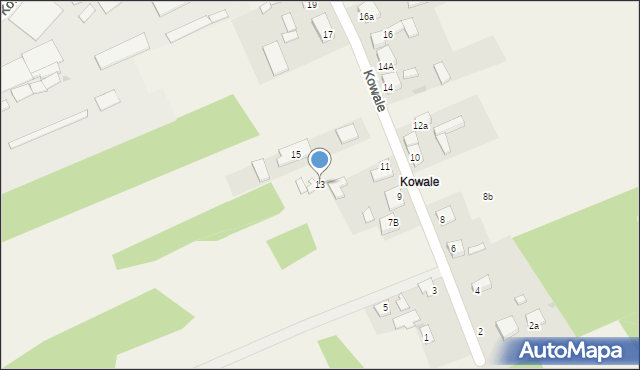 Kowale, Kowale, 13, mapa Kowale