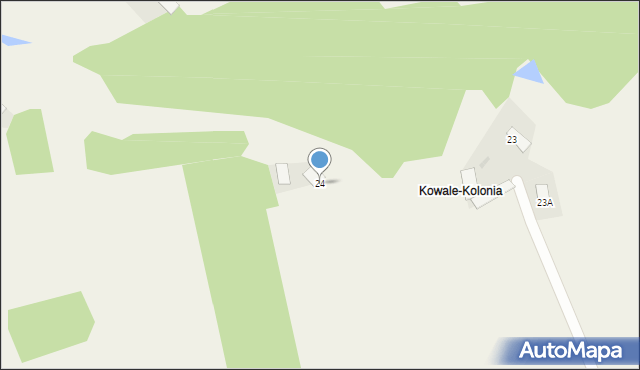 Kowale-Kolonia, Kowale-Kolonia, 24, mapa Kowale-Kolonia