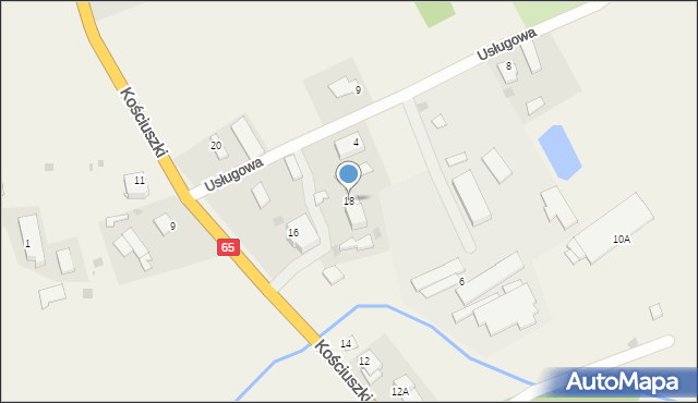 Kowale Oleckie, Kościuszki Tadeusza, gen., 18, mapa Kowale Oleckie