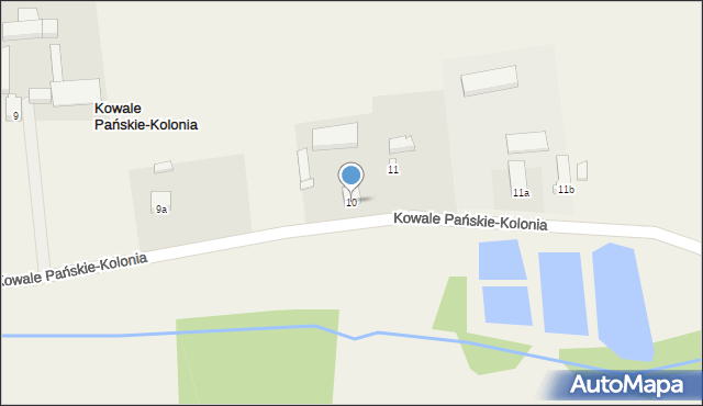 Kowale Pańskie-Kolonia, Kowale Pańskie-Kolonia, 10, mapa Kowale Pańskie-Kolonia