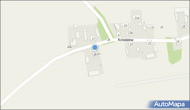 Kowalew, Kowalew, 25, mapa Kowalew