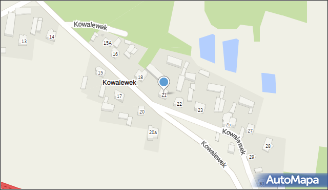 Kowalewek, Kowalewek, 21, mapa Kowalewek