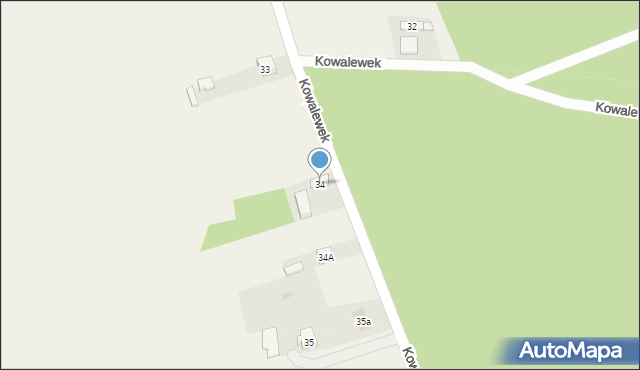 Kowalewek, Kowalewek, 34, mapa Kowalewek